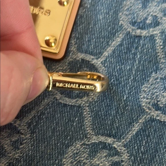 Michael Kors Blue Denim Wristlet - Picture 8 of 13